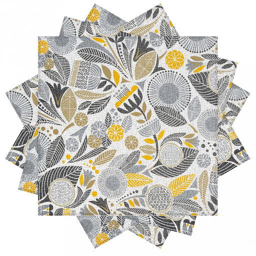 Набор салфеток сервировочных 4шт "Марракеш", р-р 42х42см, рогожка, хлопок "Комфорт" 171г/м2, упаковка классическая 28х41см, "Домашняя мода" (Россия)