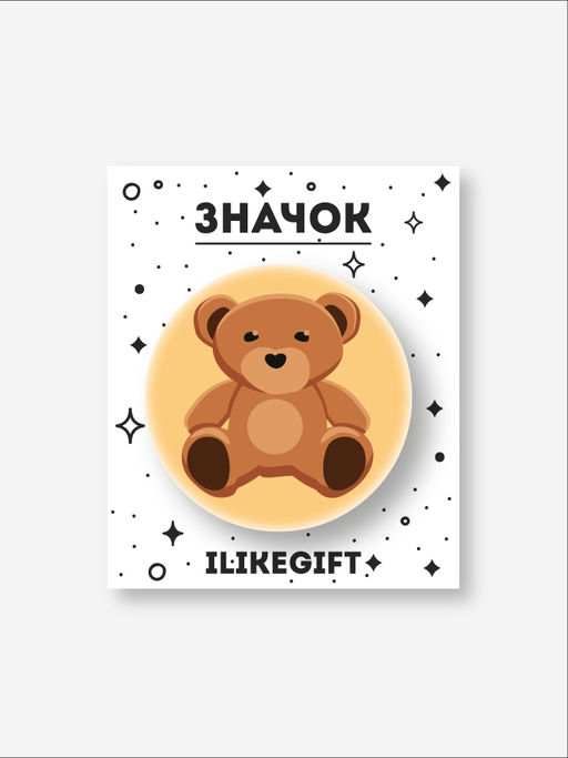 Значок закатной iLikeGift "Bear"