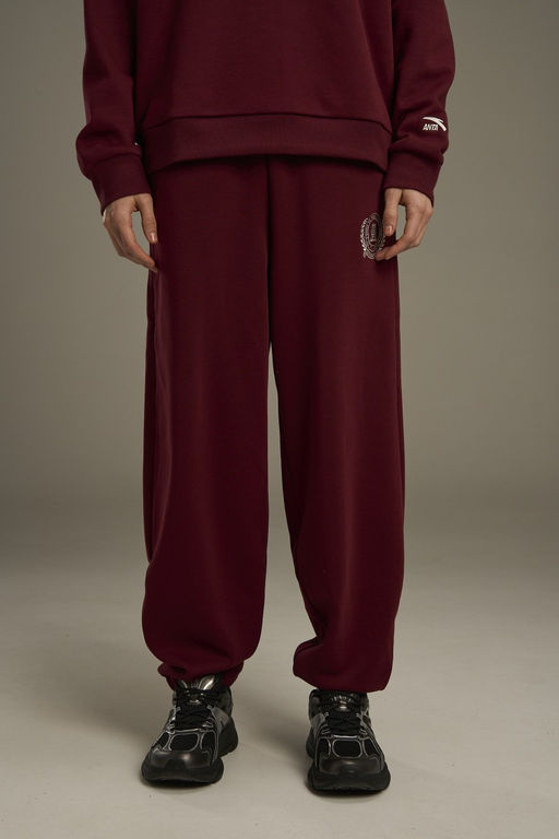 Брюки трикотажные утепленные Красный - Anta фото 4
