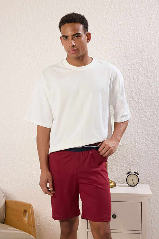 Lacivert- Bordo Regular Fit 2li _rme _ort TMNSS25SR00045 - Trendyolmilla фото 2