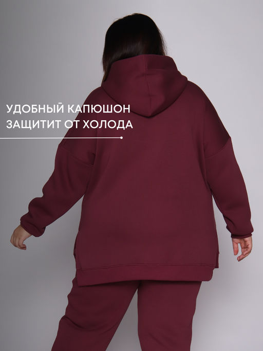 РАСПРОДАЖА Костюм Шарлот (начес)_394плюс /винный - Ihomelux фото 5