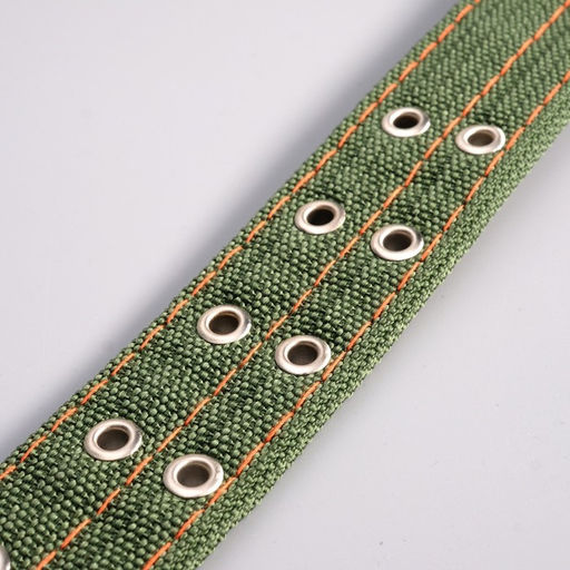 Ошейник четырехслойный с вертлюгом, 65 х 4 см, ОШ 54-60 см, полиэстер, зелёный - Пижон фото 4