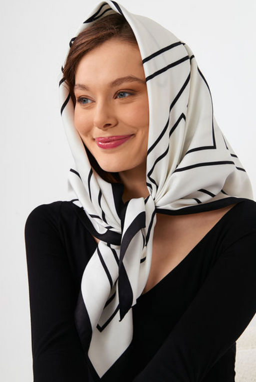 Большой, мягкий, тонкий и очень нежный двусторонний платок с рисунком. - Tantino фото 14