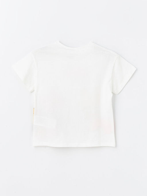 Bisiklet Yaka Minnie Mouse Bask?l? K?z Bebek Ti??rt - Waikiki фото 2