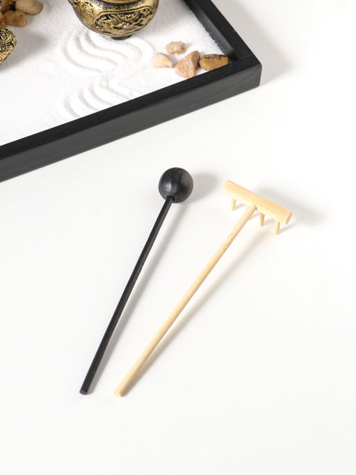 Сад Дзен "Будда у гонга" песок+камни+аромапалочки+свеча 16х22х19 см