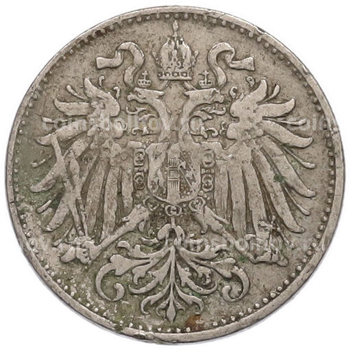 Монета 10 геллеров 1895 года Австрия
