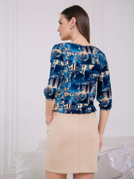 02-1285 Блуза - Вишня фото 4