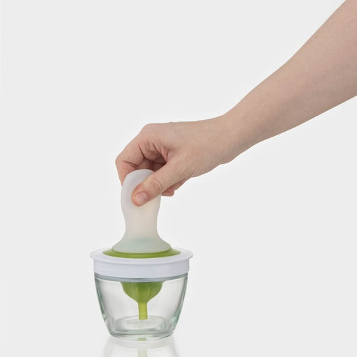 Ёмкость для масла, d=10 см, с кисточкой, стекло, белая - Simaland фото 5