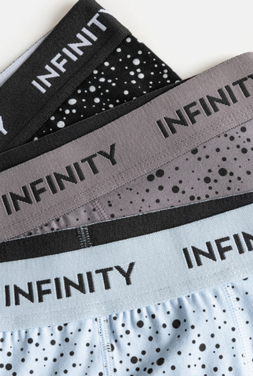 Infinity / Набор из 3 шт Трусы удлиненные боксер муж Roberto серый принт - Infinity Lingerie фото 8