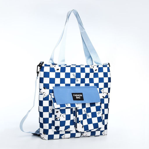 Шопер на молнии, цвет синий - Simaland фото 2