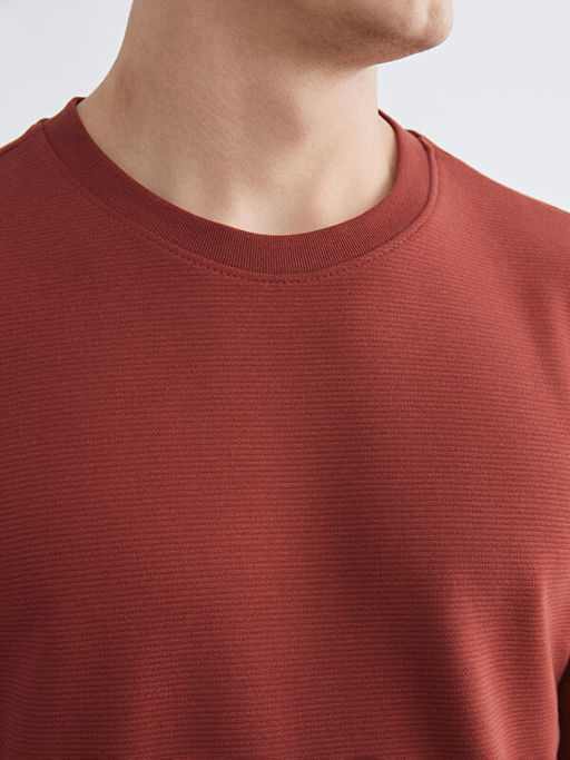 Bisiklet Yaka Erkek Sweatshirt