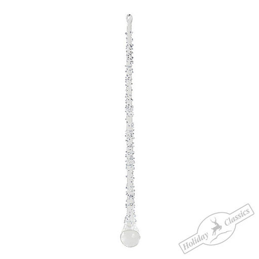 Сосулька "Серебряная капель" (стекло) 2х2х23,5 см