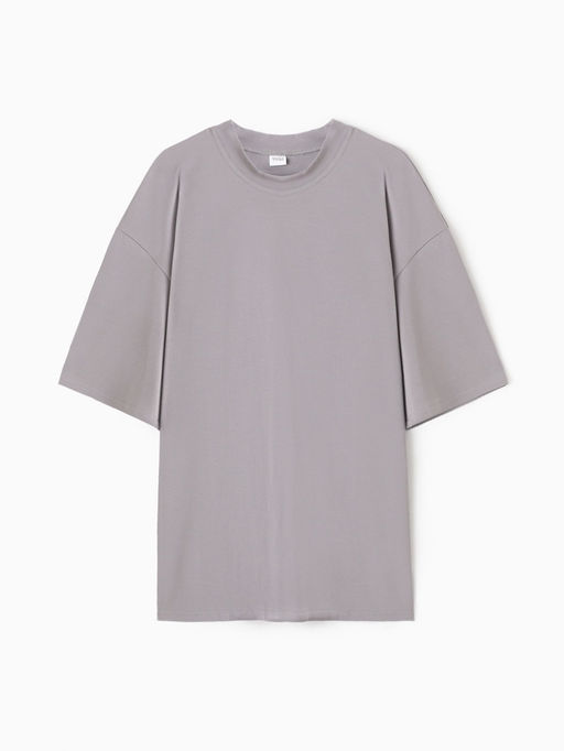 Футболка мужская MINAKU: Basic line MAN серая, размер 52