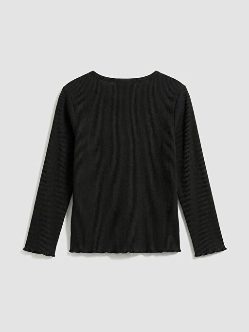 Bisiklet Yaka Kalp Nak??l? K?z ?ocuk Ti??rt