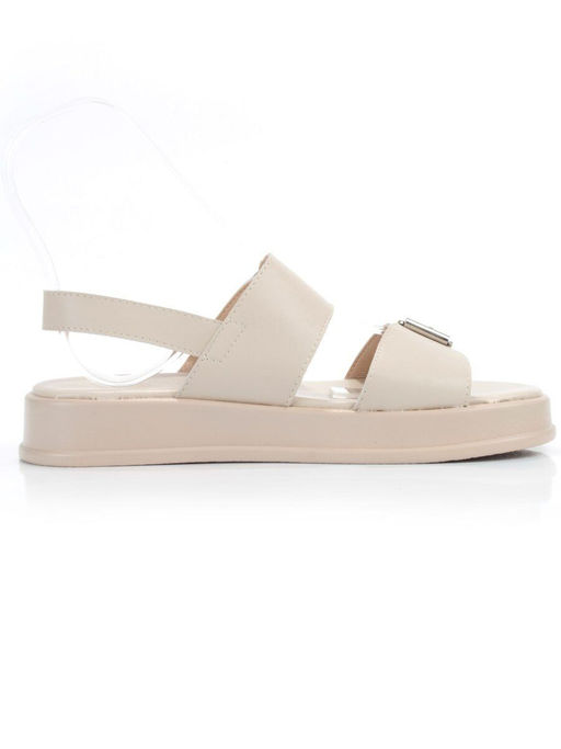 08-PEAQ196-2 LT. BEIGE Босоножки женские (натуральная кожа) - Фабричный китай фото 10