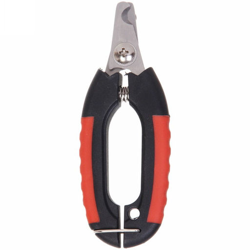 Цена за 2 шт. Когтерез для животных "ЗООУЛЬТРА", пружинный механизм, ручки прорезиненные, фиксатор ручек, цвет чёрный / красный, 12см