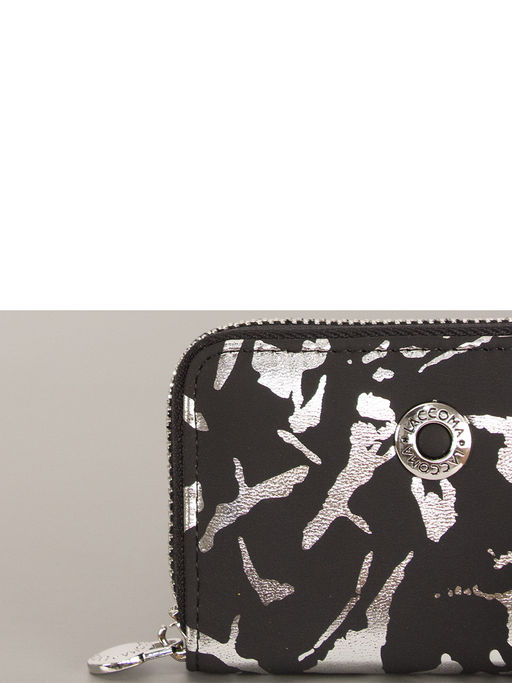 LACCOMA кредитница LA-6377-черный-серебристый натуральная кожа  фото 3