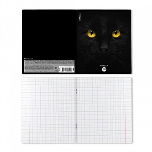 Цена за 5 шт. Тетрадь общая ученическая ErichKrause Cats, 96 листов, клетка, матовая ламинация_MIX-PACK фото 8