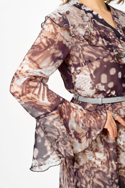 Платье Anastasia Mak 1280 Бежево-коричневый фото 5