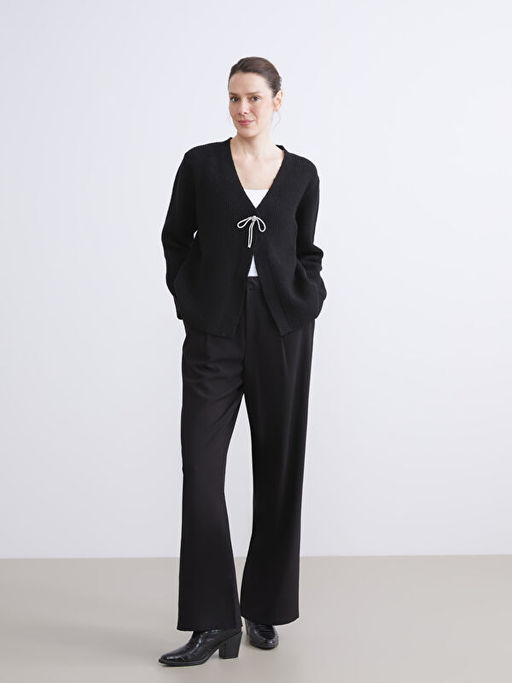 V Yaka Kad?n Triko H?rka