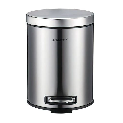 Контейнер д/мусора 12,0л. круг с педалью нерж., без доводчика арт. КТ-88-12С-БД Катунь