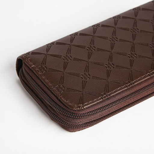 Кошелёк на молнии, цвет коричневый - Simaland фото 3