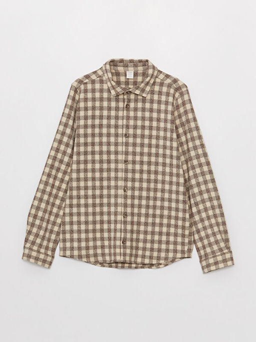 Ekose Uzun Kollu Erkek ?ocuk G?mlek