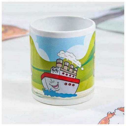 Набор Транспорт 3 предмета (тарелка 19 см, миска 18 см, кружка 240 мл) в под. уп. арт.MFK04001 /МФК/  фото 6