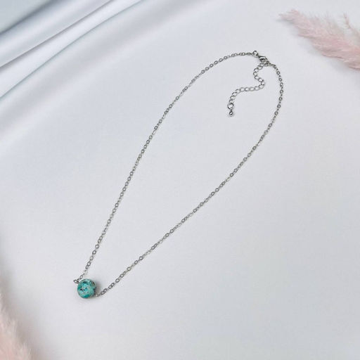 Кулон на цепочке из Хризоколлы 40 см +