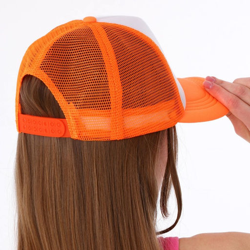 Кепка женская с сеткой EASY, оранжевая, р-р 56