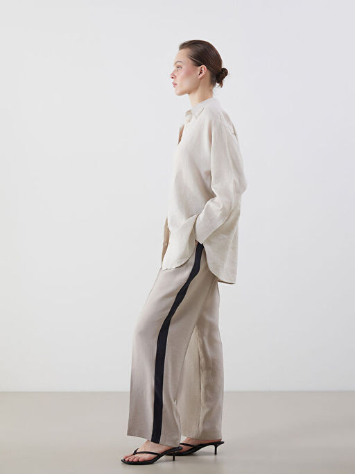 Loose Fit Geni? Pa?a Kad?n Pantolon