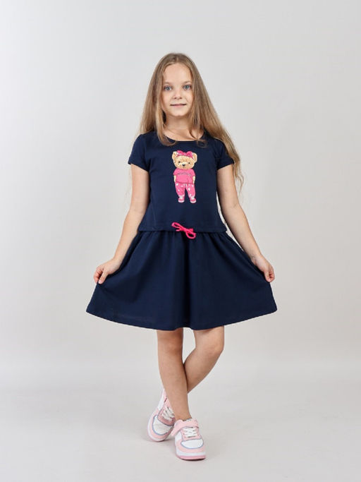 CRB wear / CWKG 63934-41 Платье для девочки,темно-синий