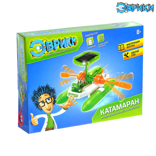 Электронный конструктор Катамаран, 2 источника энергии - Эврики фото 2