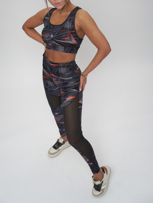 Костюм для фитнеса женский темно-серого цвета 2922TC - FUYOUKAI фото 25