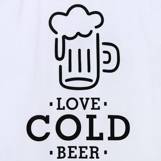 Футболка мужская KAFTAN Beer р. 56, белая