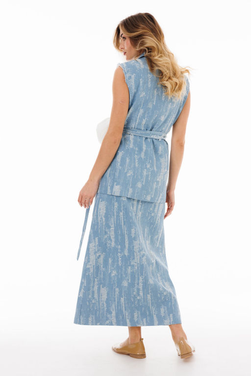 Костюм Lars Style 1043 серо-голубой