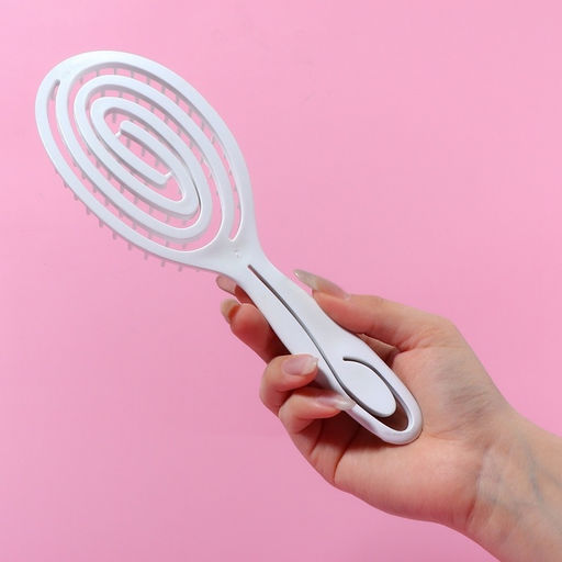 Расчёска для сушки волос, массажная, 7×23.5 см, МИКС