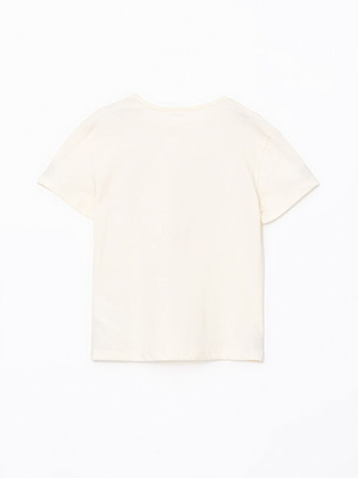 Bisiklet Yaka K?sa Kollu K?z ?ocuk Ti??rt