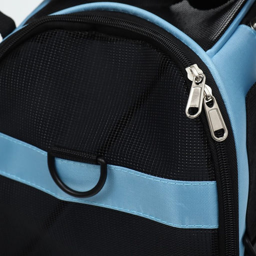 Сумка-переноска сетчатая, 48 х 26 х 31 см, голубая - Пижон фото 7