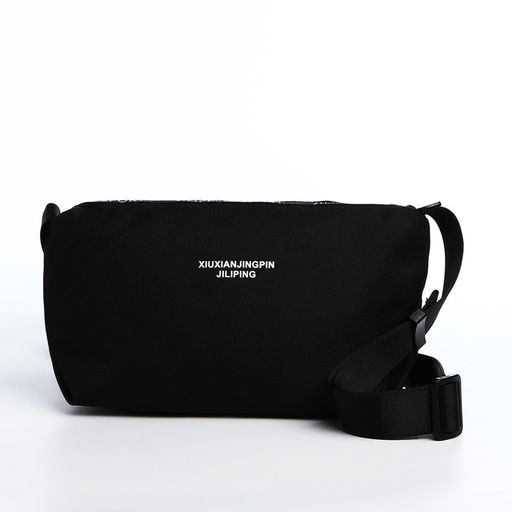 Сумка молодёжная на молнии, цвет чёрный - Simaland фото 2