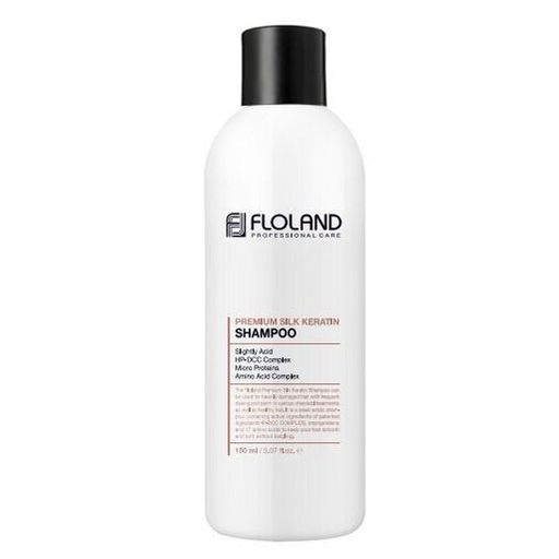 СРОК! Шампунь восстанавливающий с кератином Floland Premium Silk Keratin Shampoo (150 мл)  фото 3