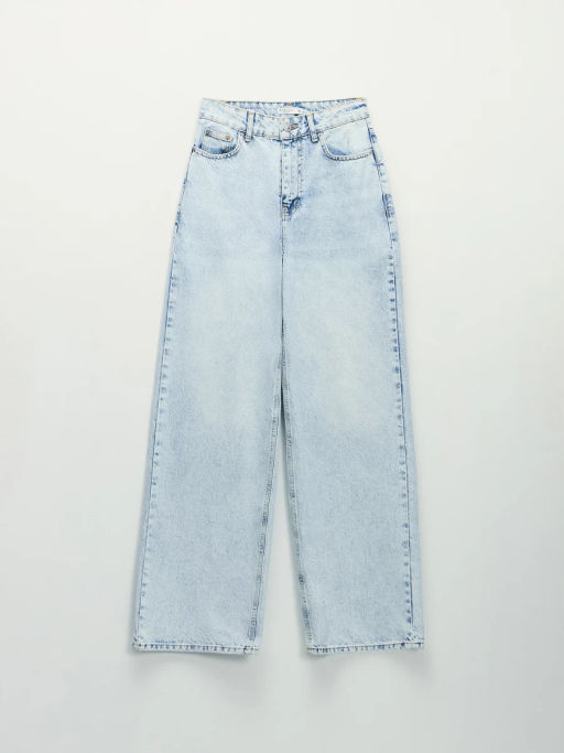 Джинсы wide leg с высокой посадкой / Zarina  фото 5