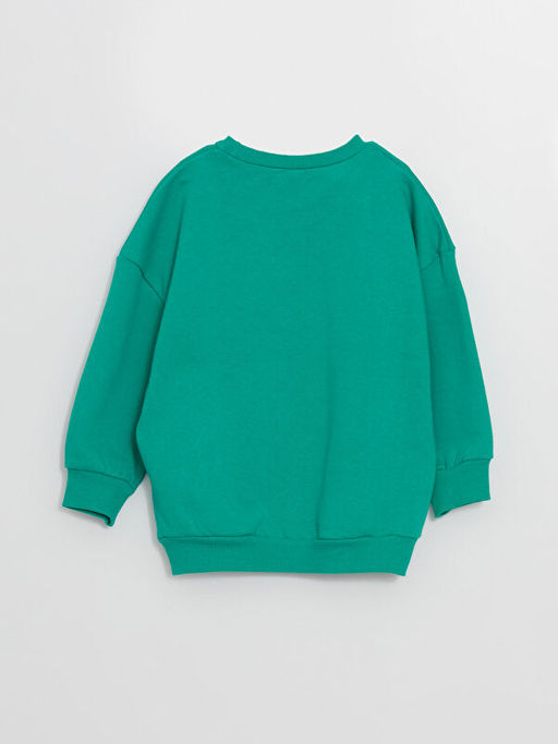 Bisiklet Yaka Uzun Kollu Bask?l? Erkek Bebek Sweatshirt - Waikiki фото 3