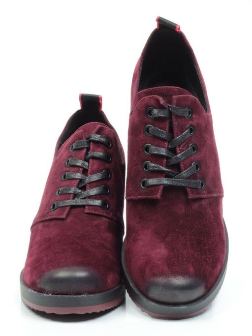01-FDX122-2P WINE Ботильоны женские (натуральная замша) - No name фото 14