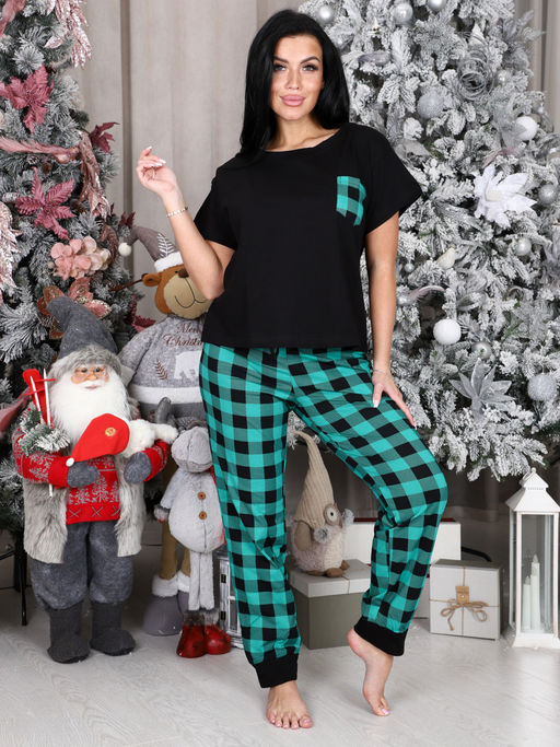 325-ДК ДОМАШНИЙ ЖЕНСКИЙ КОСТЮМ (брюки) (Зеленый) - А-дина фото 2