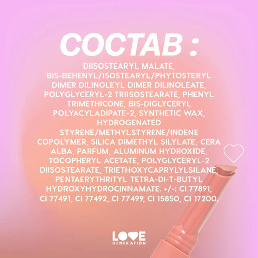 Love Generation Помада-бальзам "Wet Dream" тон 02 sugar rush - розово-персиковый, 1,4 г