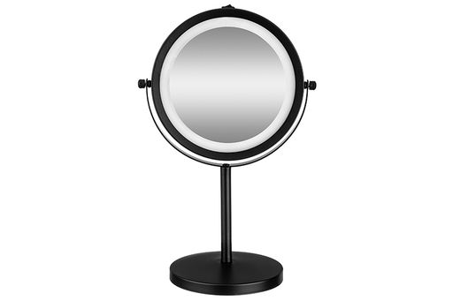 Зеркало двустороннее на подставке 21*13,5*33 см 5-кратный зум со светод.подсветкой,черное - Elan gallery фото 14