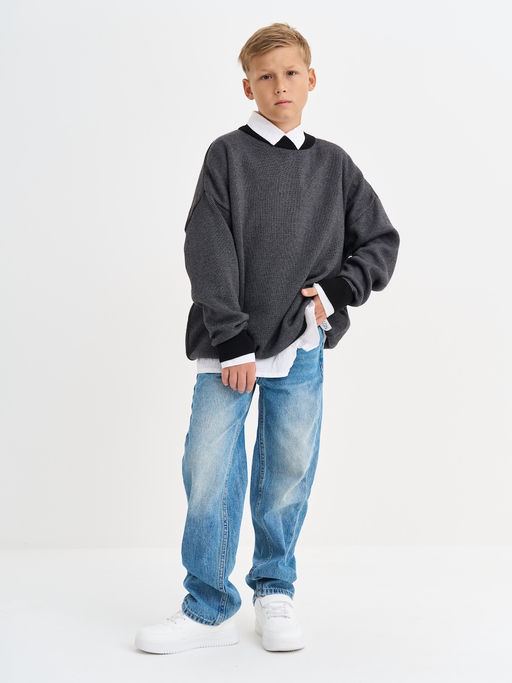 Черный джемпер для мальчика