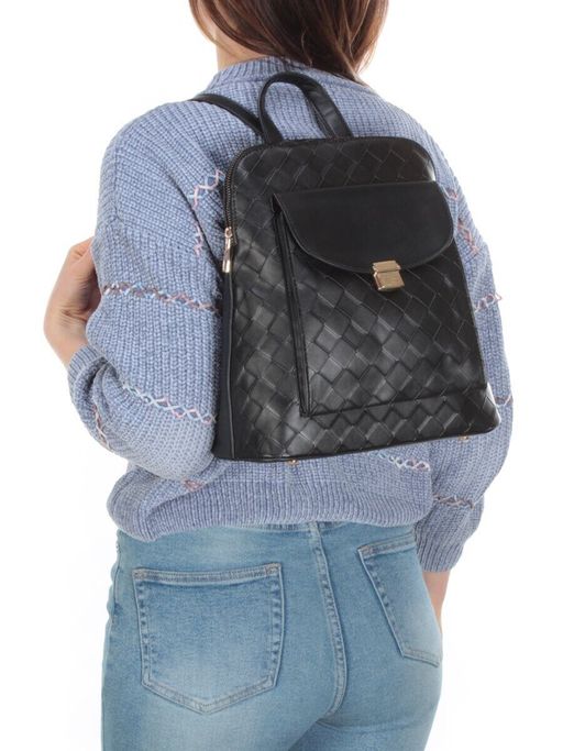 L22439 BLACK Сумка-рюкзак (искусственная кожа) - Фабричный китай фото 5