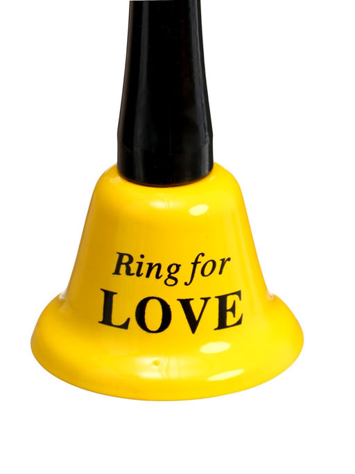 Колокольчик металлический, звонок настольный Ring for a love, 5?5?12.5 см, МИКС
